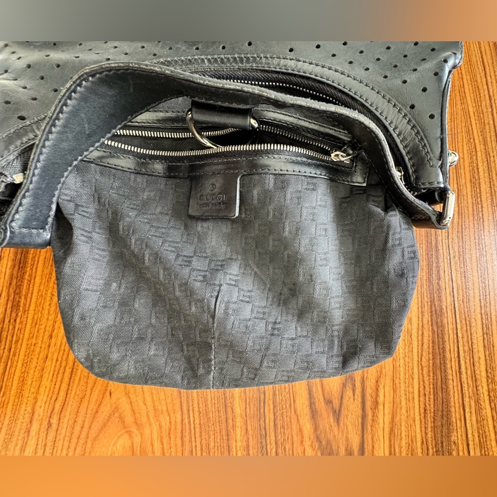Authentic Gucci Handbag Interlocking G Punching L… - image 8